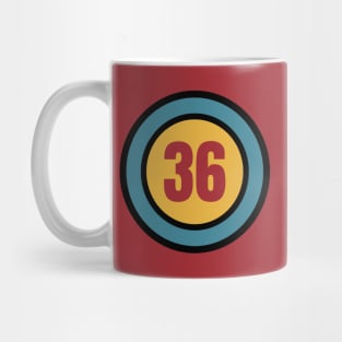 The Number 36 - thirty six - thirty sixth - 36th Mug